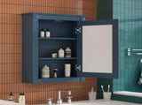 20" Wall Mounted Bathroom Storage Cabinet with Mirror, Medicine Cabinet with Height Adjustable N710P317680C