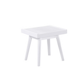 Wood Farmhouse Entryway Slatted Bench, White 72712833