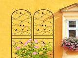 4 Pack Metal Garden Trellis 71" x 19.7" Rustproof Trellis for Climbing Plants Outdoor Flower Support W1586P268006