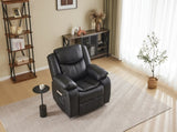 BLACK COLOR AIR LEATHER RECLINER CHAIR WITH VIBRATION AND HEATING B2766P488712