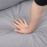 74" High Resilience three seater Sofa, Wooden Frame 3 Seat Sofa, Comfy , Modern Upholstered Sofa, W311P221220