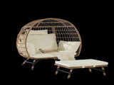 Wicker Egg Chair,Rattan Egg Chair Indoor Outdoor,Oversized Large Egg Chairs 600lbs with Ottoman and 92437319