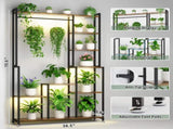 Large Stand Indoor with Grow Light, 71 Inches Tall Shelf, 8 Tiered Heavy-Duty Metal 62197716