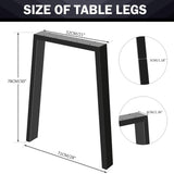 ZUN 30''H Table legs, Modern Office Desk Legs, Heavy Duty Iron and Industrial Design, DIY Metal 17615603