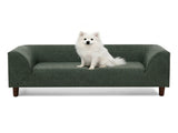Pet sofa with backrest and armrests, modern rectangular pet sofa suitable for small and medium dogs, W487P416732
