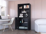 Black 2-Door Bookcase B062P175150