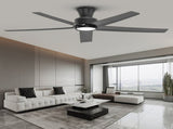 52 inch Ceiling Fans with Lights, Large Air Volume Ceiling Fans with Reversible Quiet DC Motor and 00384247