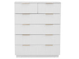 White P2 Particle Board and Density Board 7241117cm Wavy Pattern Drawer Front Five-Level Six-Drawer 14255212
