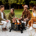 ZUN 43-inch outdoor fire pit 85566616