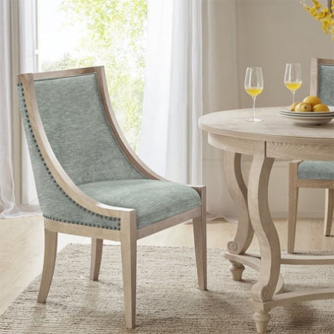 ZUN Upholstered Dining Chair with Nailhead Trim B035118591