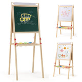 3-in-1 Art Easel Adjustable Double-sided Easel with 4 Paint Cups 93440309