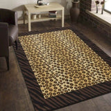 Tribes GC_YLS4014 Multi 5 ft. 3 in. x 7 ft. 3 in. Animal Print Area Rug B186P316769