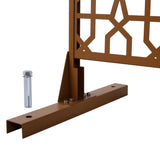 Outdoor & Indoor Privacy Metal Privacy 76" H48" W, Freestanding Decorative Privacy W465P193213