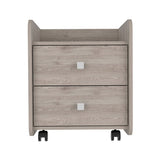 York Nightstand, Superior Top, Two Drawers, Four Casters B128P148846