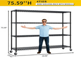 4-tier, adjustable shelf spacing, with adjustable feet and wheels, iron display stand, 150*60*192cm, 26867102