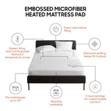 1 PCS Queen Heated Mattress Pad White B035P319625