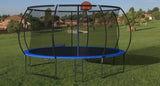 14 foot trampoline with safety fence - Outdoor backyard bouncing mat, including ladder and W2071P319084