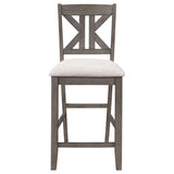 Barn Grey and Light Khaki Counter Height Stool B062P153498