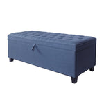 ZUN 55.3 Inch Extra Long Storage Ottoman Entryway Bench with Flip Top Storage Chest with Padded Seat Bed W1435P163386