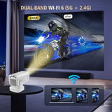 HY260Pro Mini Smart Projector Supports 4K, Portable Projector with Wifi and 78715822