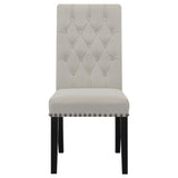 Sand and Rustic Espresso Tufted Side Chairs B062P145440