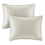 3 Piece Quilt Set Cream Full/Queen B035129045
