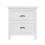 ZUN Versatile Solid Wood White Night Stand, Bedside Table, End Table, Desk with Drawers for Living Room, B03790057