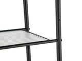 Over-the-Toilet Steel Storage Unit with 3 Shelves and Liners, Matte Black 70937258