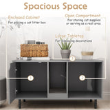 Gray Cat Litter Box Enclosure 89634177