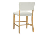 Barstools With rivet decoration set of 2 , wood Frame,fabric Sponge cushion and Upholstered N780P366607N