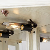 Corner Glass Cabinet Lighted Curio Cabinet Corner Display Case for Living Room, Curio Cabinet, W2275P194429