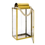 ZUN LARRY 19"H STAINLESS STEEL LANTERN 72176.00GLD