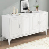 4-Door Sideboard Storage Cabinet Door Shelf for Living Room and Dining Room, Two Large Cabinets N759P192455K