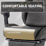 Gaming Chair, Video Game Chair with Massage Lumbar Support and Footrest, Comfortable Ergonomic W2367P288672