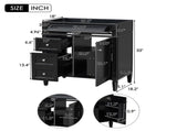 30'' Bathroom Vanity without Top Sink, Modern Bathroom Storage Cabinet with 2s and a Tip-out N710P236988B