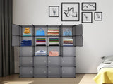 20 Cube Organizer Stackable Plastic Cube Storage Shelves Design Multifunctional Modular Closet 89154546