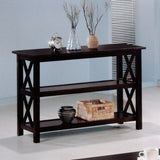 Deep Merlot Sofa Table with 2-shelf B062P153639