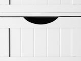 () 4-Drawer 1-Cabinet-Door Vertically Textured Painted MDF Bathroom Vanity 18772676