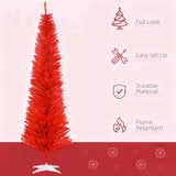 Red Pencil Christmas Tree ,with 499 Realistic Branch Tips and Plastic Stand 12939552