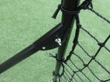 Professional Galvanized Steel Pipe Rebound Soccer/Baseball Goal Black 09423191