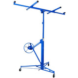 ZUN Drywall Panel hoist Drywall Lift Rolling Panel Hoist Jack Lifter 16ft blue color W465141084