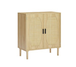 ZUN Kitchen storage cabinets with rattan decorative doors, buffets, wine cabinets, dining rooms, 37563688