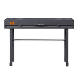 Gunmetal Writing Desk with 1 Drawer B062P185696