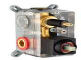 2 Way Outlet Function Solid Brass Shower Diverter Valve Mixer Rough-In Shower Handle Valve Kit W2287P184276