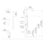 Shower System 10 Inch Square Bathroom Luxury Rain Mixer Shower Combo Set 39909064