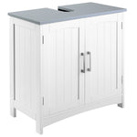 ZUN Pedestal Sink Storage Cabinet, Under Sink Cabinet with Double Doors, White-AS 93384625