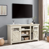 ZUN 2 Doors Cabinet Farmhouse Cabinet, Farmhouse TV Stand Barn Design,Modern Farmhouse TV Media Stand, W1758P199934