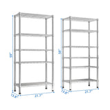 62.9''W Adjustable Storage NSF Wire Shelving Unit Multiple rows Shelving for Storage Rack 36037716