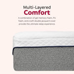 ZUN Ultra Plush 13 in. Medium Gel Memory Foam Mattress for King Size Bed in a Box with Double Layered B011P199719