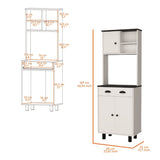FM FURNITURE Tacna Kitchen Pantry with ample storage, 2 open 1 drawer, 1 cabinet, 2 B128P321059